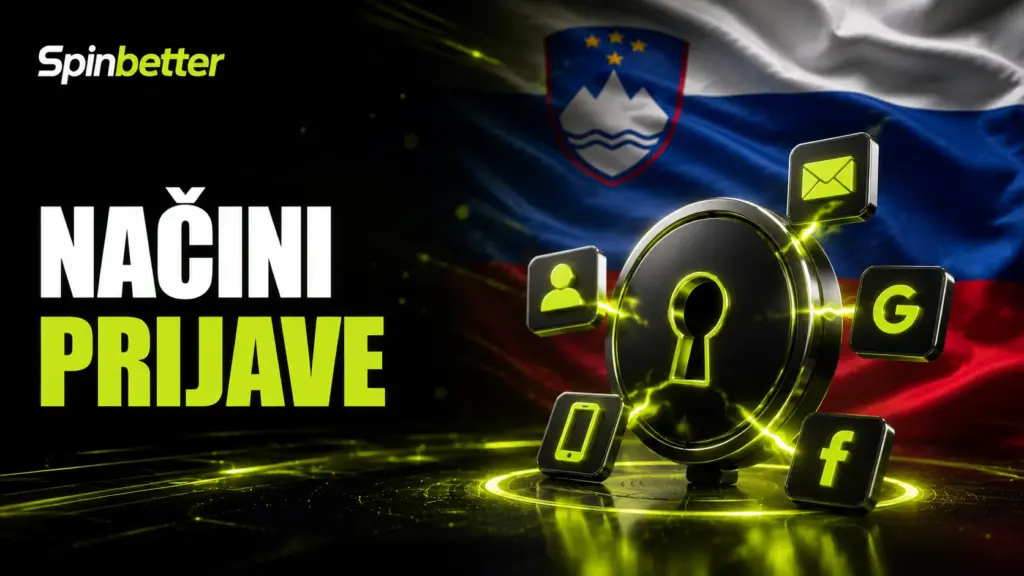 Načini prijave v SpinBetter