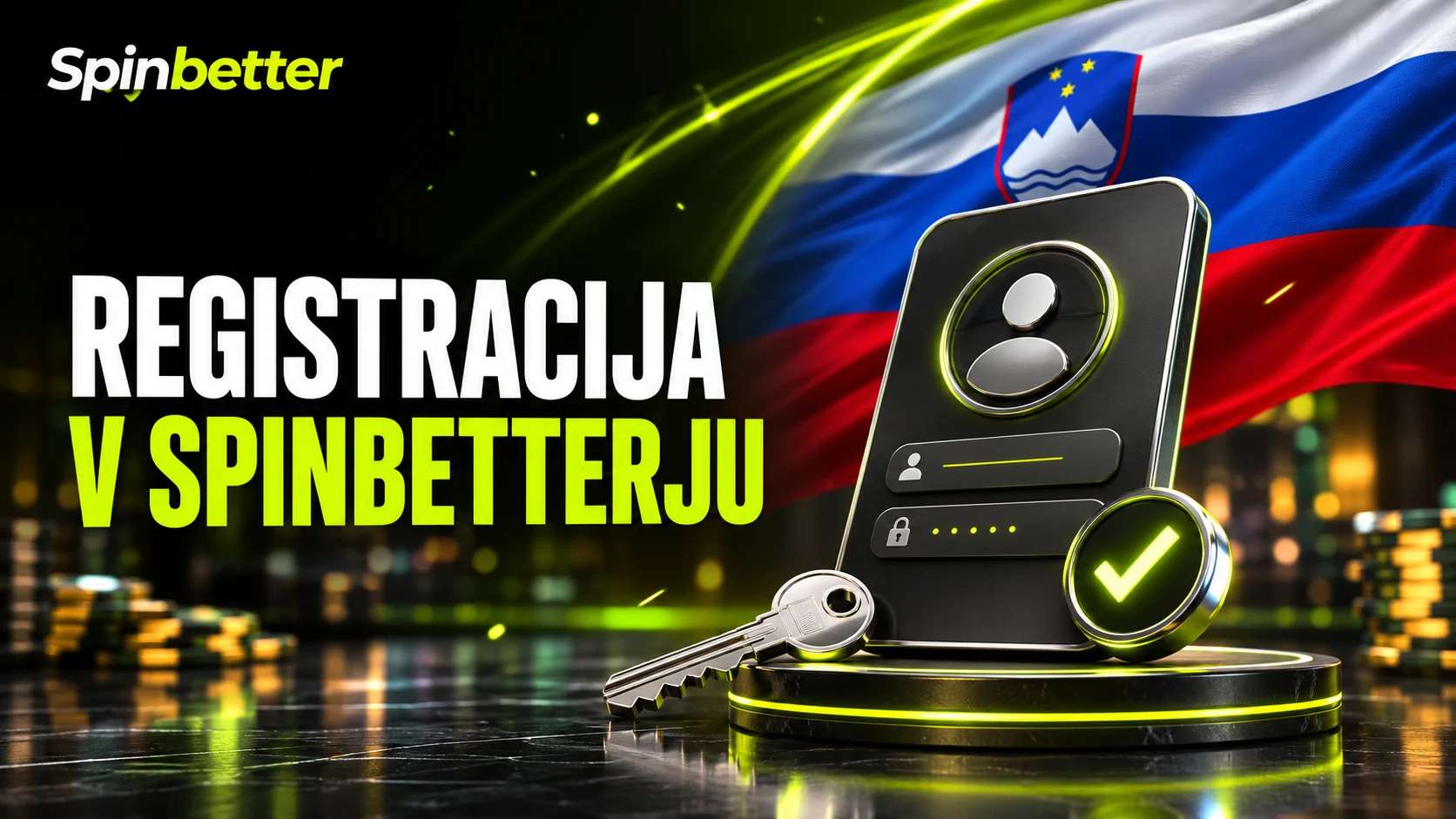 Registracija v SpinBetterju